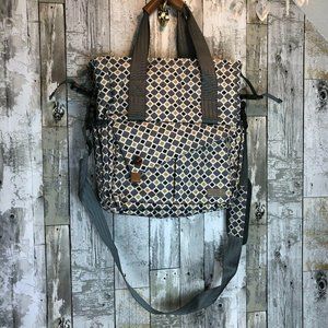 HAP TIM HAPPY TIME INSULATED DIAPER BAG GREY YELLO